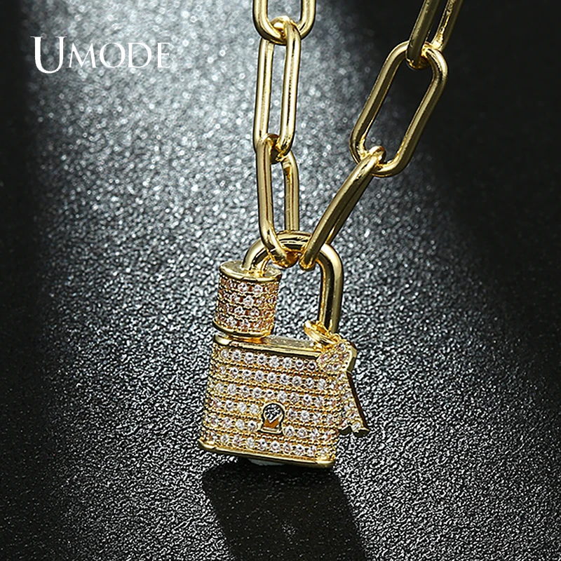 

UMODE Key Lock Chain Toggle Clasp Gold Necklaces For Women Choker Necklaces Boho Femme Collar Statement Jewelry Girls UN0405