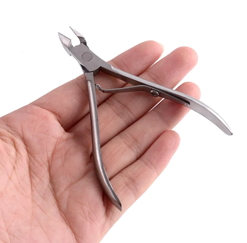 stainless steel Акриловый УФ-гель кусачки для ногтей резак накладные кончики для ногтей инструмент для резки ногтей инструменты для маникюра и красоты Горячая Распродажа - Цвет: stainless steel