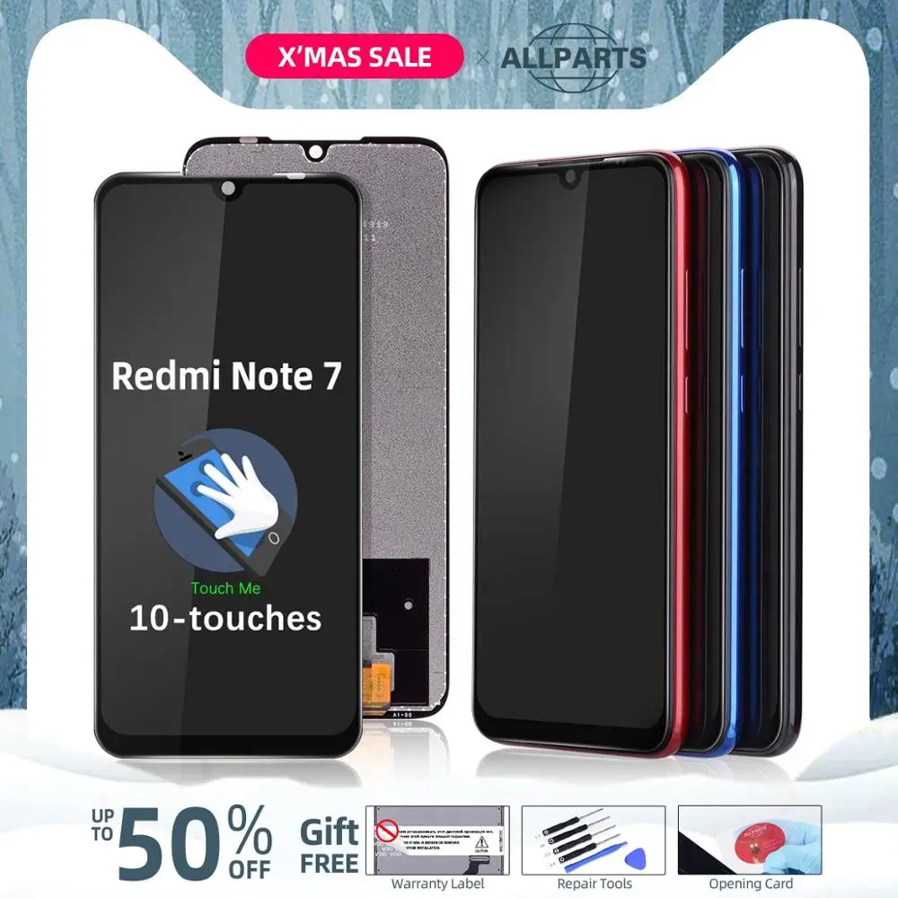Дисплей для Xiaomi Redmi Note 7 Дисплей в сборе с тачскрином на рамке для Xiaomi Redmi Note 7 Pro Дисплей