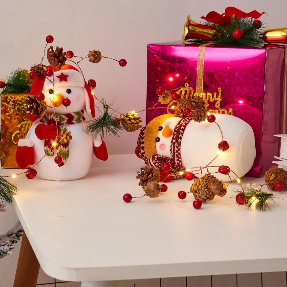 

2M 20 LED Christmas Pine Cones String Lights Battery Powered Diy Decorative Lights Indoor Outdoor Christmas Home Garden Decor
