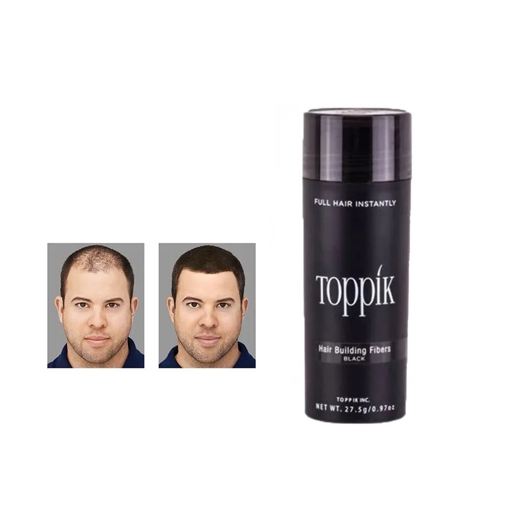 Toppik наращивание волос 9 цветов Полный волос Мгновенно волокна Capilares держать спрей порошок рост волос Продукт США