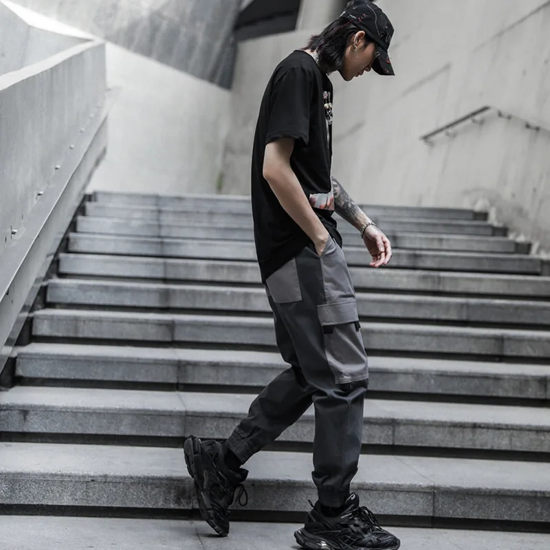 Прямые брюки-карго новинка 2020 цветные повседневные брюки с карманами для бега