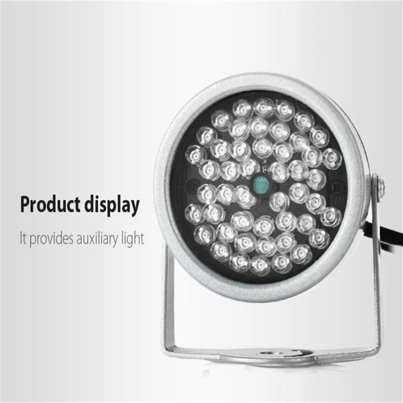 

Surveillance Camera Auxiliary Fill Light 48 LED 12V LED Infrared Night Vision Fill Light for Security Cameras