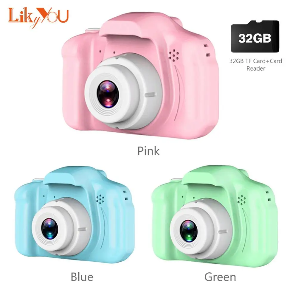 Цифровая видеокамера для детей 3 цвета 2 0 дюйма H D 1080P цветной дисплей подарок 1300