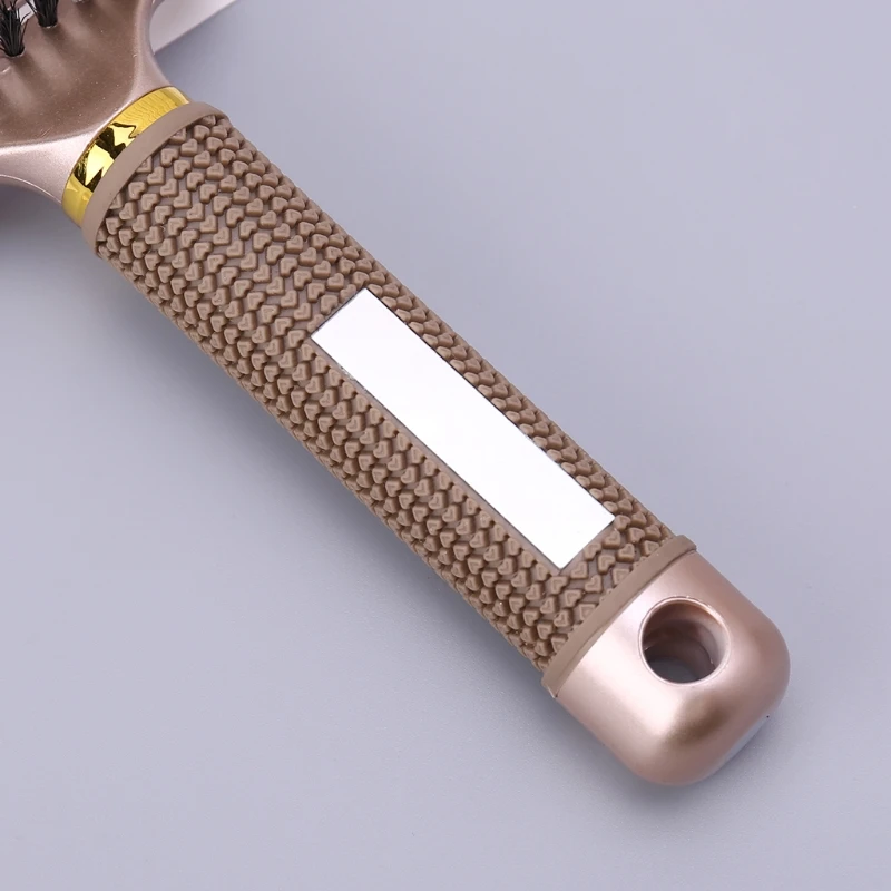 

Salon Professional Bristle & Nylon Hairbrush Scalp Massage Comb Wet Hair Brush