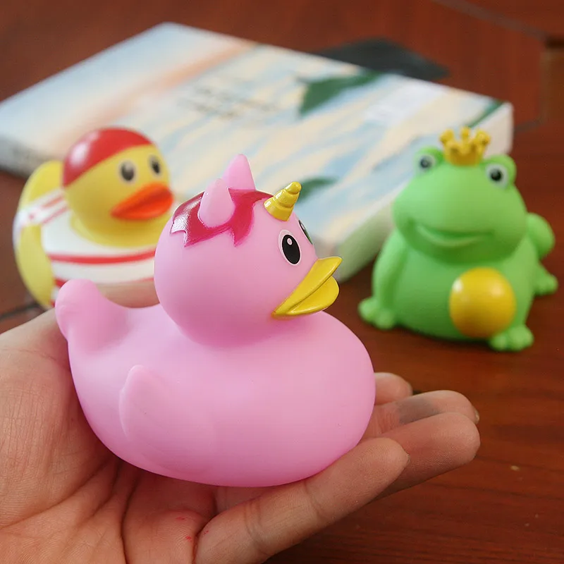 3 шт. детские водные игрушки для ванной плавающая резиновая розовая утка моряки