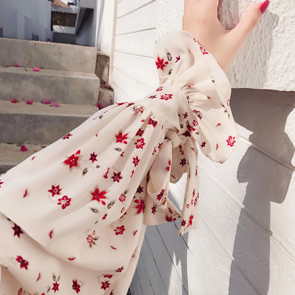 Белая шифоновая блузка с длинным рукавом и V-образным вырезом Женские топы блузки