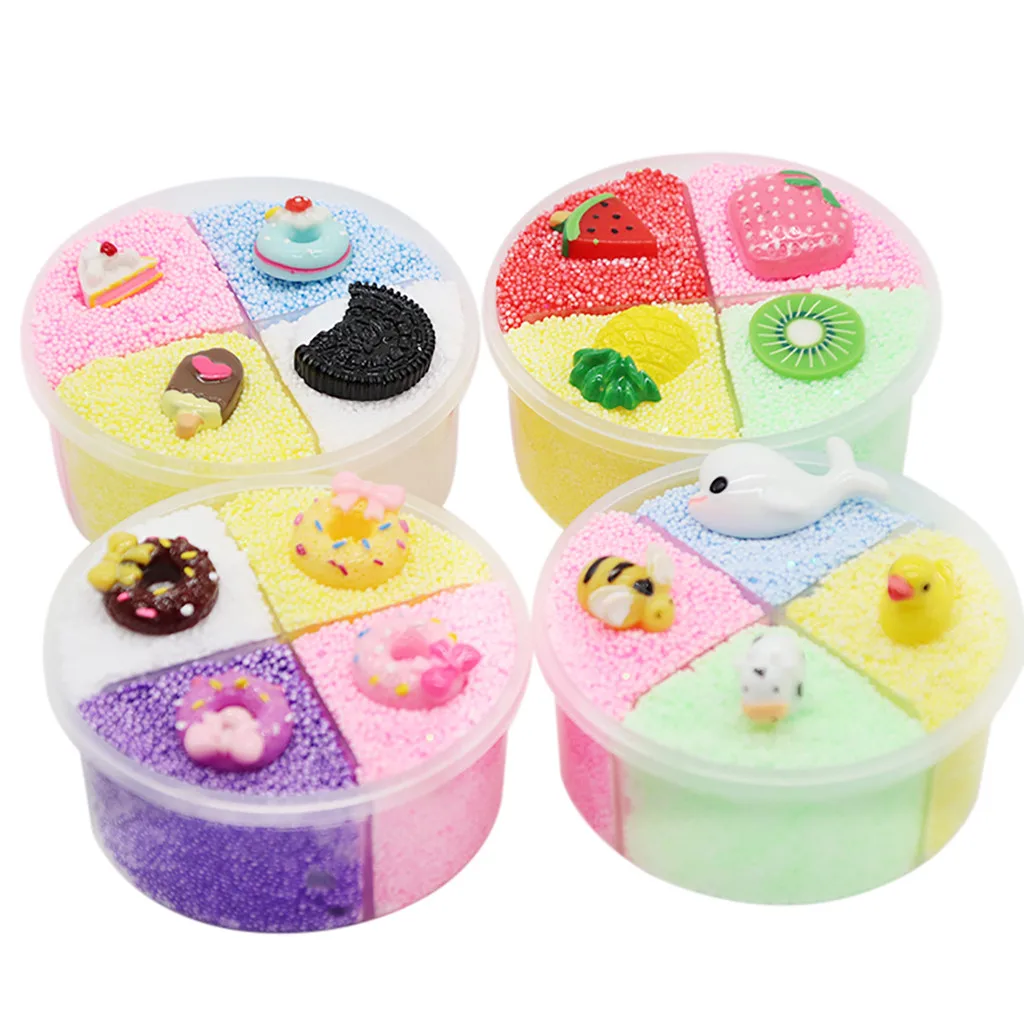 

Funny Toys Beautiful Color Mixing Mud Puff Slime Scented Stress Kids Clay Toy 120ml Funny Present New Toys Hot Sale 2021