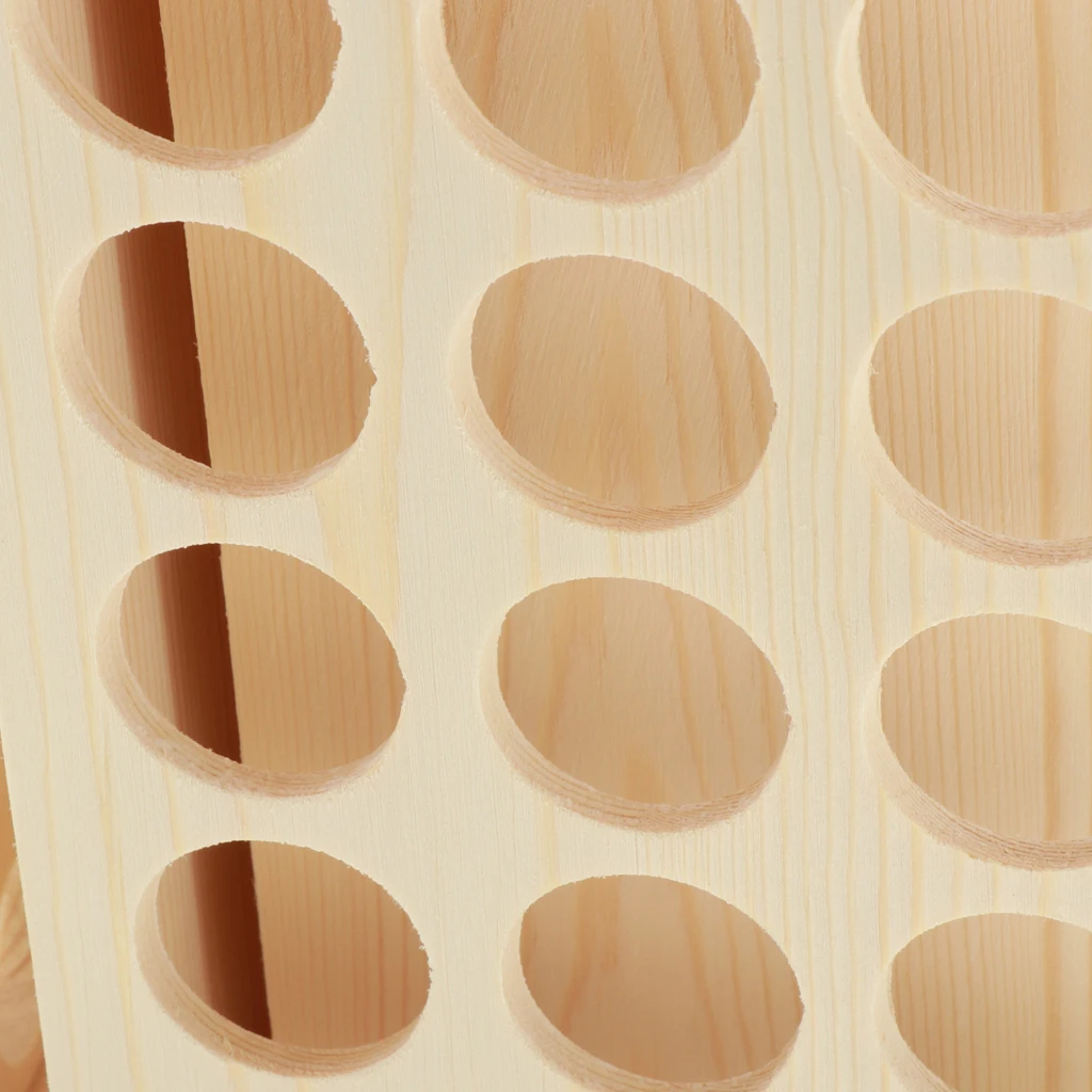 Деревянный Вращающийся 32 Слота эфирное масло дисплей стеллаж для хранения Арома