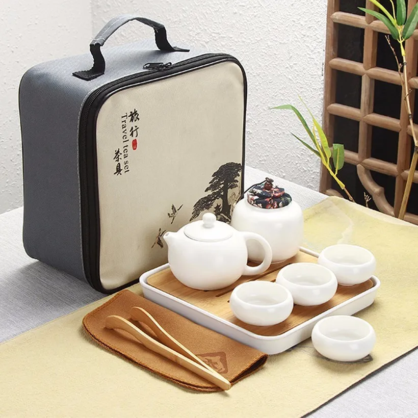 10 шт. портативный керамический чайник для путешествий|Наборы чайной посуды| |