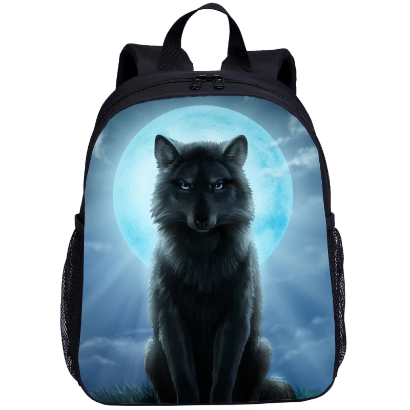 Детские сумки с объемными животными крутой рюкзак изображением Ночного Волка