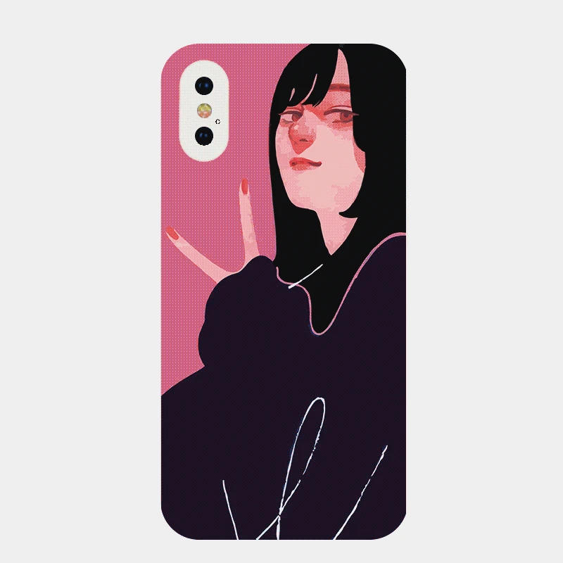 

Simple painting style smartphone case for IPhone 11 Pro 12 max 7 8 plus se 6s huawei p30 honor 20 xiaomi 10 11 lite back cover