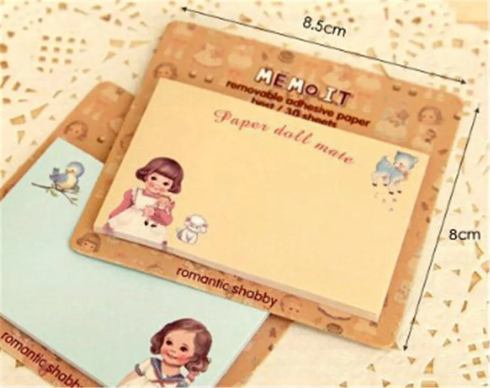 

2Pcs/set Mini Cartoon Animal Sticky Note Memo Pad Cute And Convenient Notebook Stickers Label Stationery Gift Random
