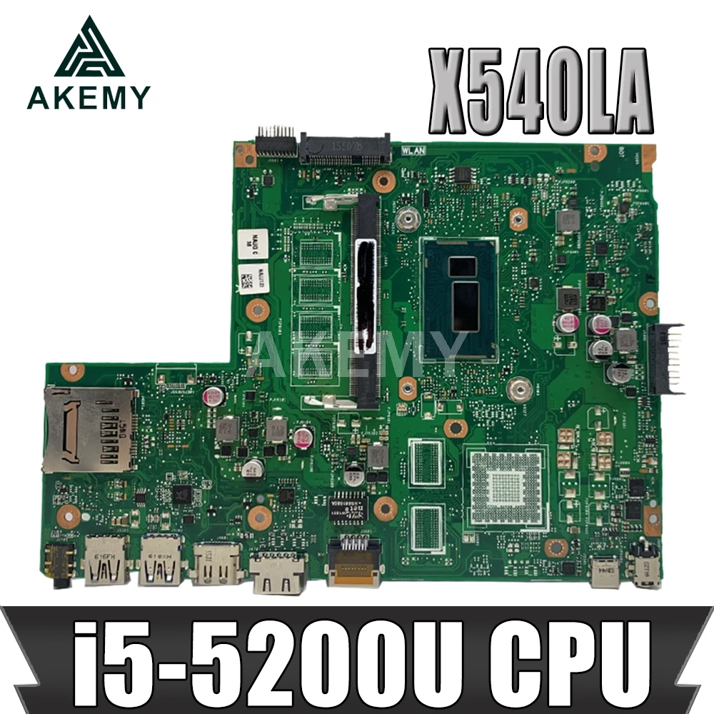 

AKEMY X540LA original mainboard For Asus VivoBook X540LJ X540LA F540L A540L with i5-5200U Laptop motherboard