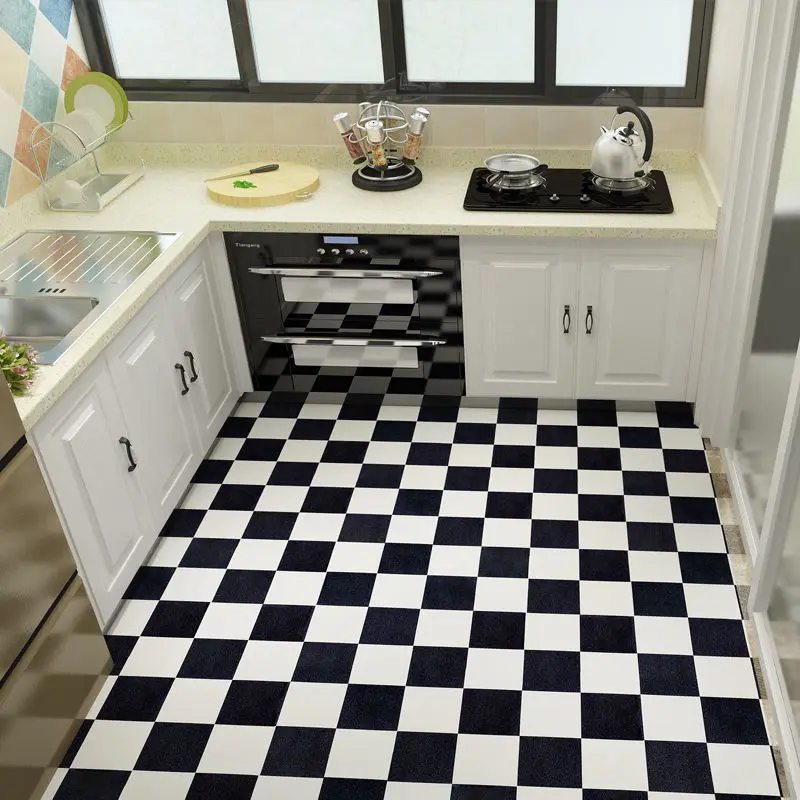 Наклейки для плитки в ванной Кухня пол стикер Non-Slip виниловые наклейки на стены