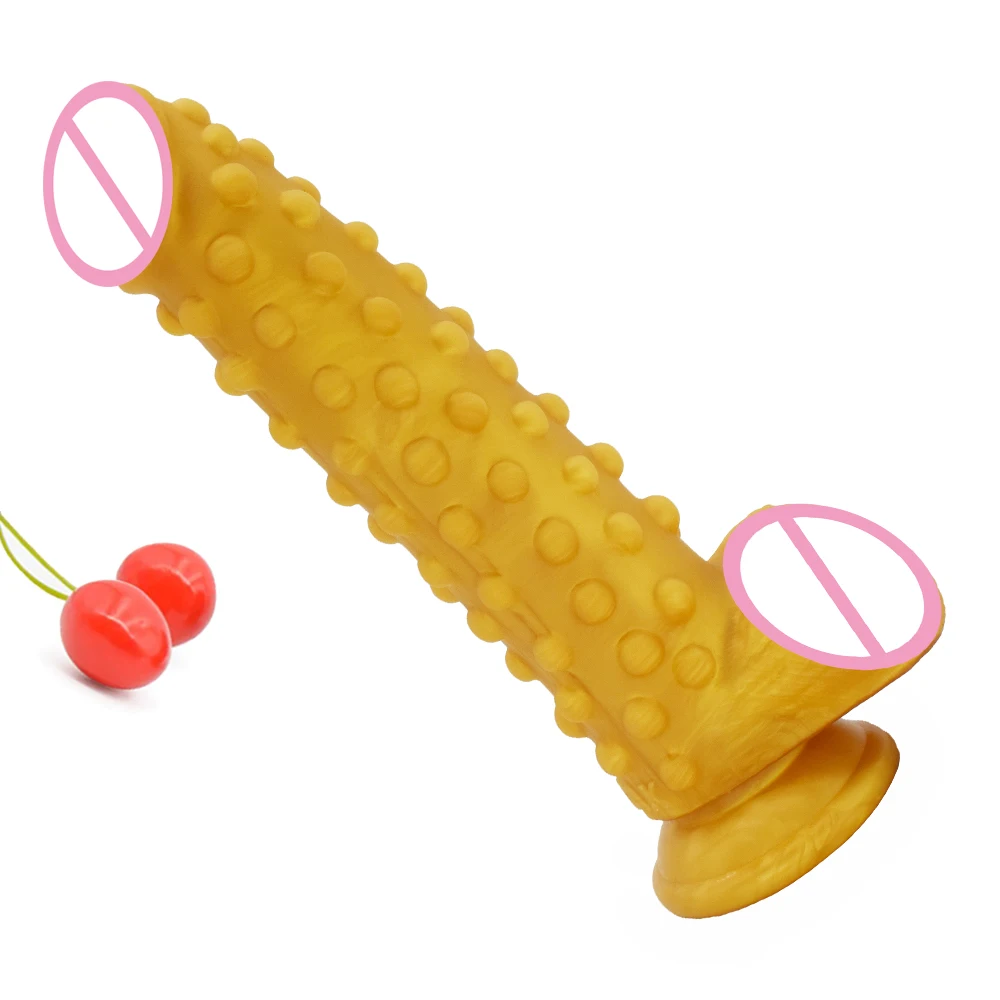 Реалистичный фаллоимитатор NUUN с присоской поднятой выпуклой глубокой текстурой