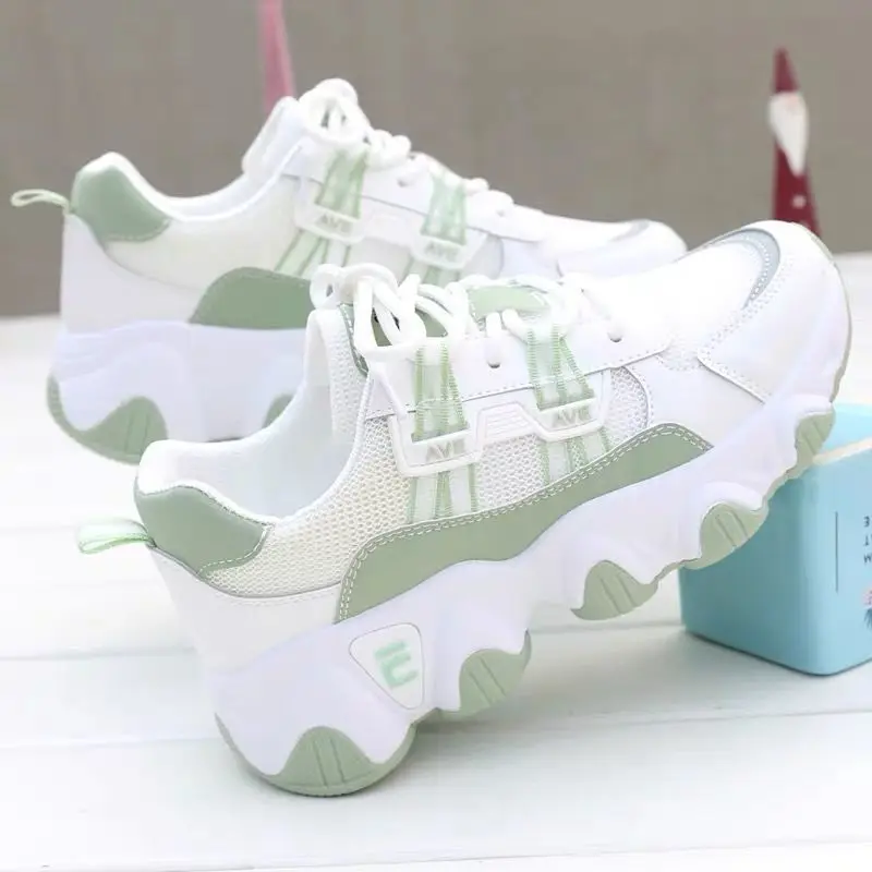 

spring and autumn fashion light casual ladies sneakers tennis shoes thick-soled vulcanized shoes kawaii running original shoes
