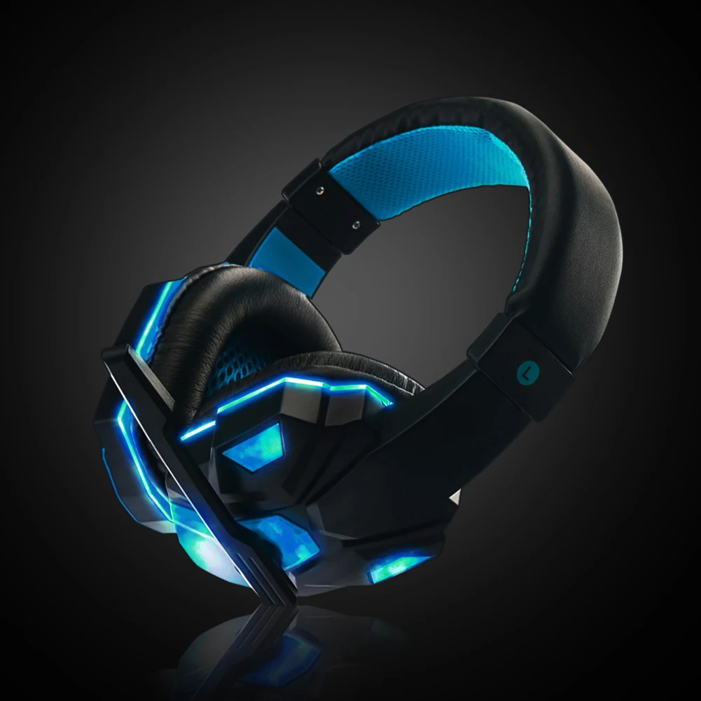 3,5 мм Игровые наушники, игровая гарнитура, Casque Gamer, стерео наушники с микрофоном, светодиодные игровые гарнитуры для ПК, компьютера, P S 4