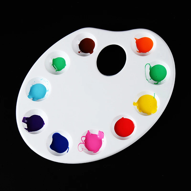 

10 Wells Palette Artist Children Students Art Craft Color Mixing Tray