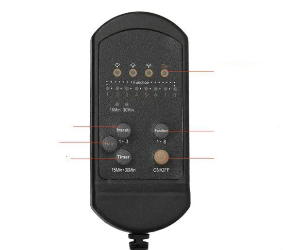 Автомобильный массажер для спины Вибрирующая Массажная поясная подушка кресла