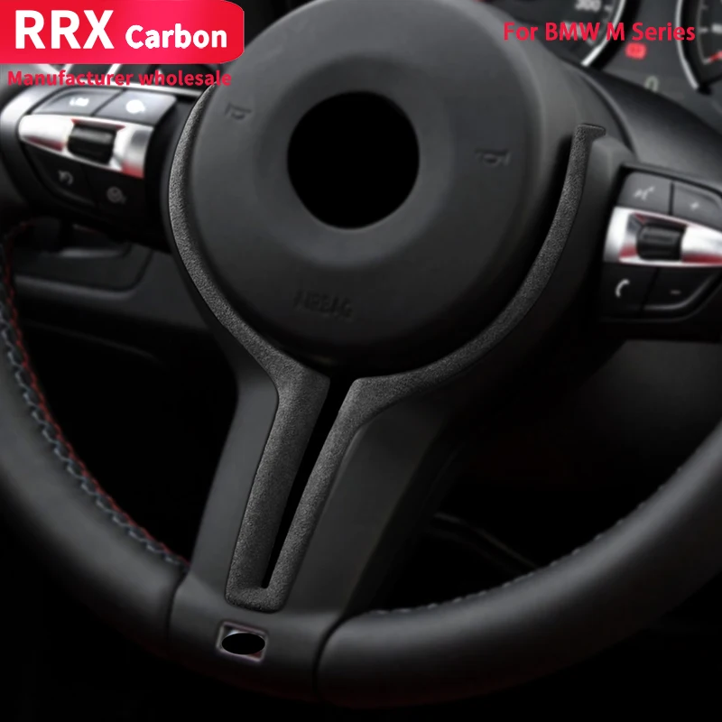 

RRX for BMW F10 F06 F12 F13 F15 F16 F80 F82 F87 Replacement Style Steering Wheel Turn Fur Trim M-Sport Only 1PCS Car Accessories