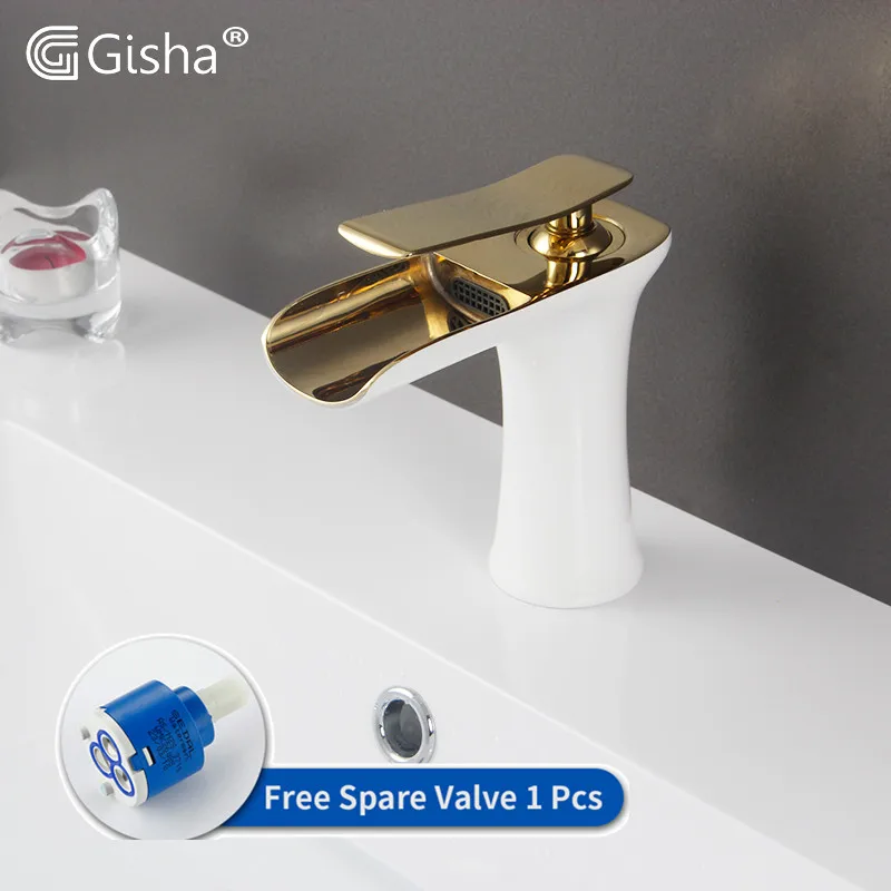Смесители для раковины Gisha водопад смеситель в ванную комнату античный ванны