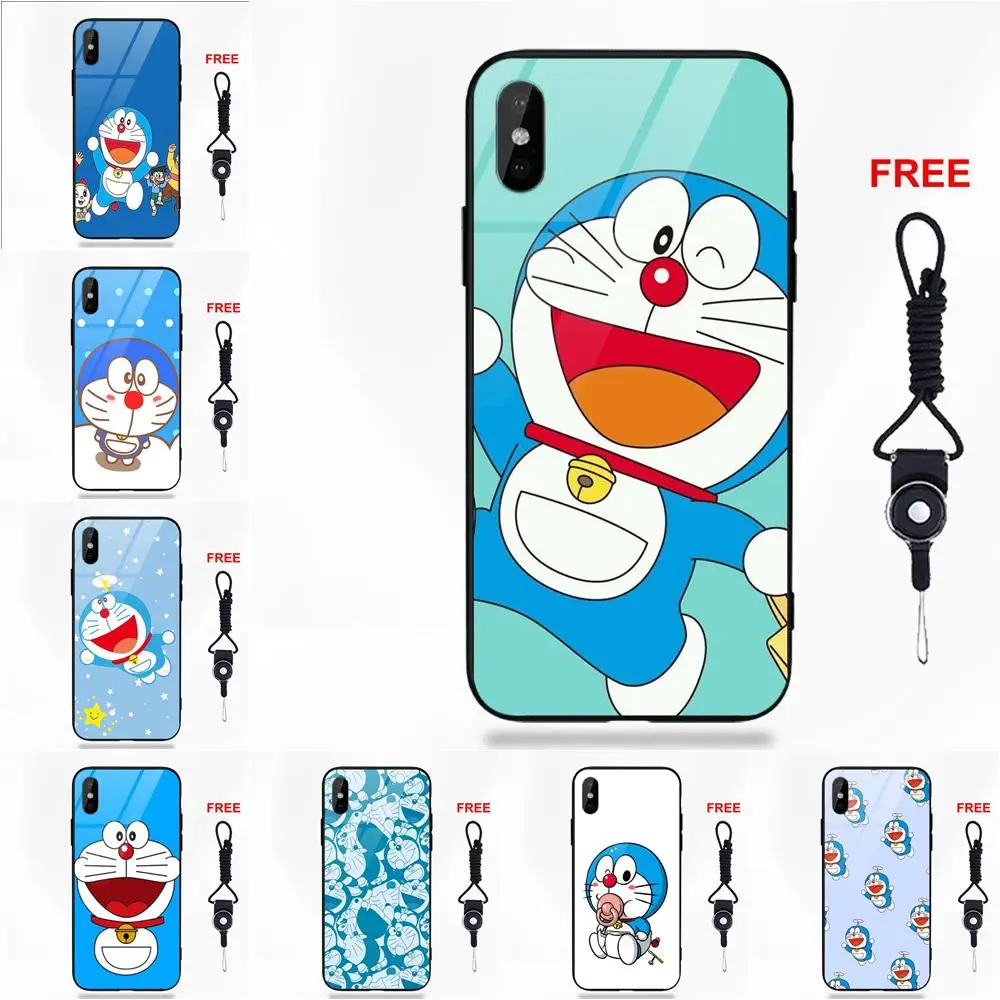 Omdnwd японский аниме мультфильм Дораэмон синий кот для Apple IPhone X XS Max XR 5 5C 5S SE 6 6S 7 8