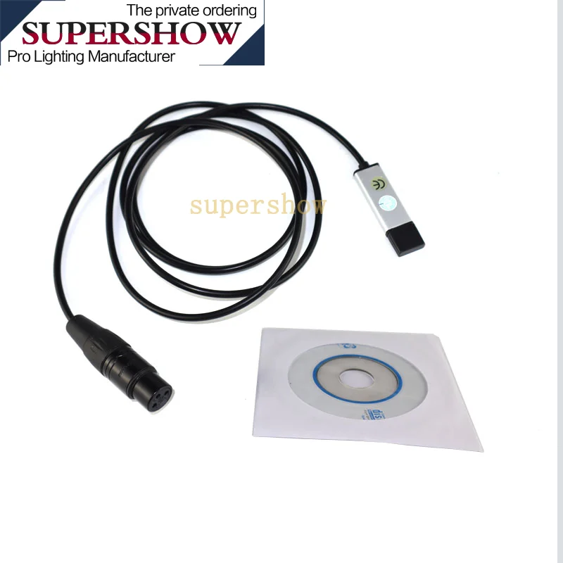 Компьютер PC Освещение сцены контроллер Диммер USB для DMX Интерфейс адаптер