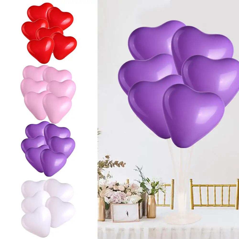 100 шт Любовь Сердце Форма шары свадьба романтическое украшение на день рождения