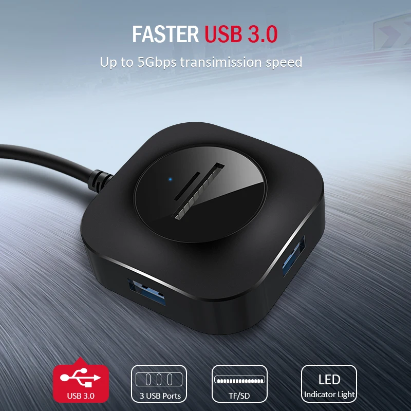 TeckNet USB 3 0 концентратор Мульти сплиттер 5 портов расширитель несколько 2 адаптер