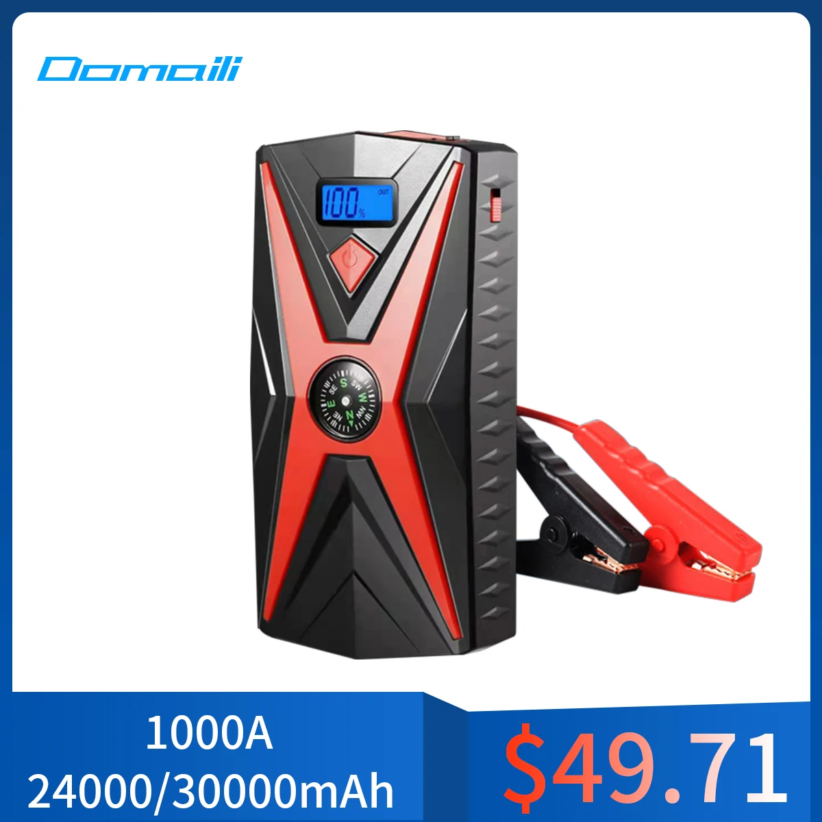 

Автомобильное пусковое устройство, портативный внешний аккумулятор 30000 мАч 12 В, автомобильное пусковое устройство, а, бустер, зарядное устр...