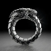 fashion personality dragon ring men and women ring retro domineering ring creative new party dating gifts men and women ring