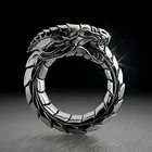 Мужское и женское кольцо с драконом, в стиле ретро