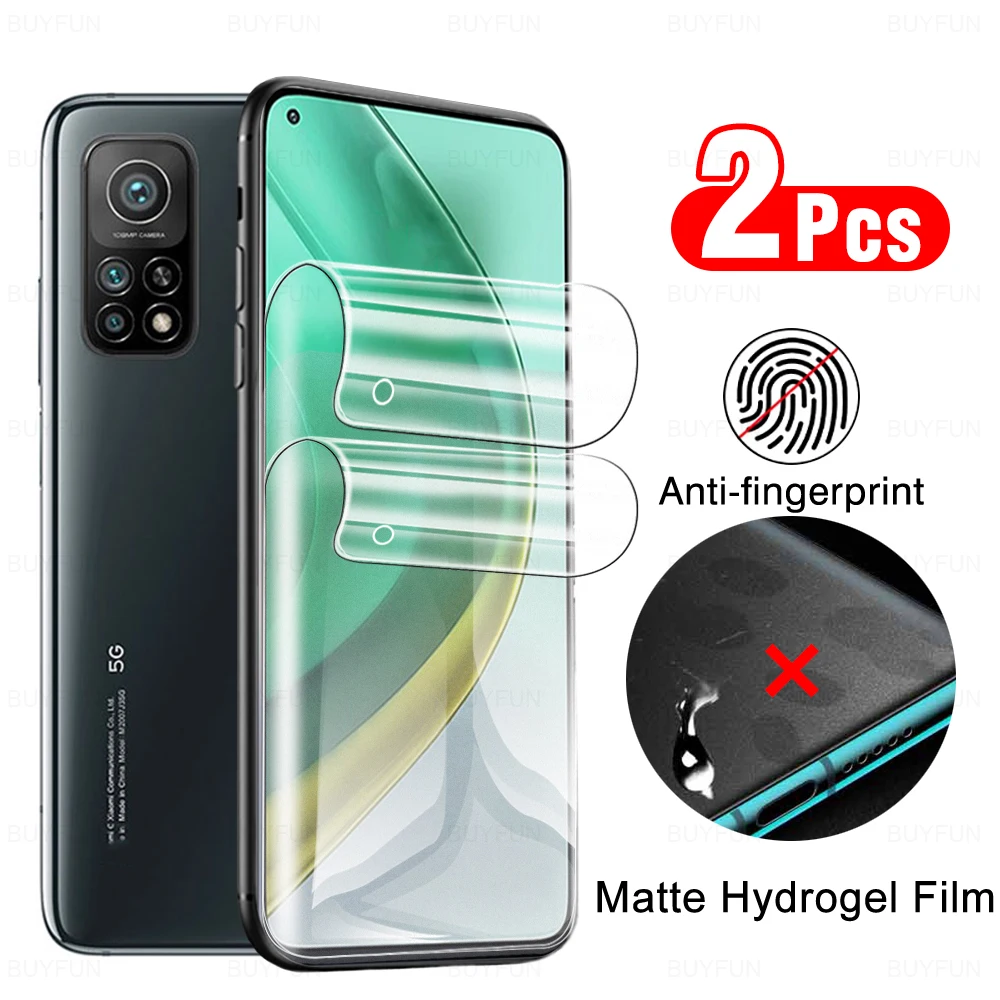 

2 шт. матовая Гидрогелевая пленка против отпечатков пальцев для Xiaomi Mi 10 T Pro 5G защита экрана 10 T Mi10 Mi10t 10tpro не защитное стекло