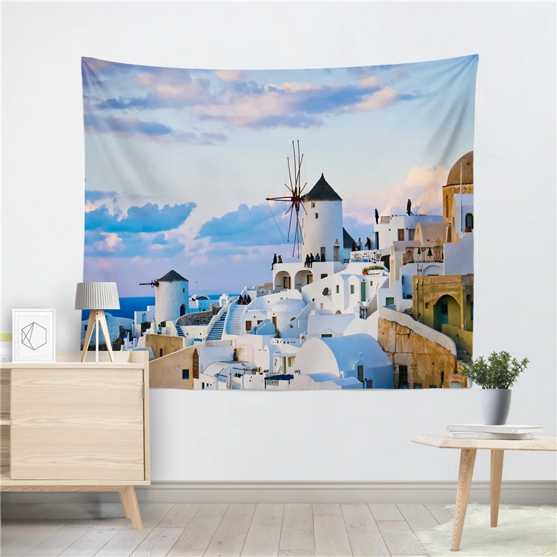 

Nature Landscape Tapestry Wall Hanging Aesthetic Trippy Hippie Tapestries Beach Towel Shawl Throw Sheet Home Decor