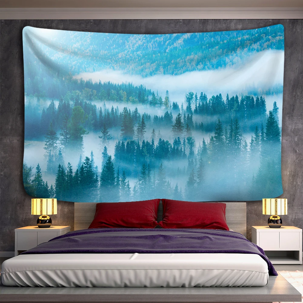 Лидер продаж гобелен с изображением леса мечты мандалой дешево бесплатная