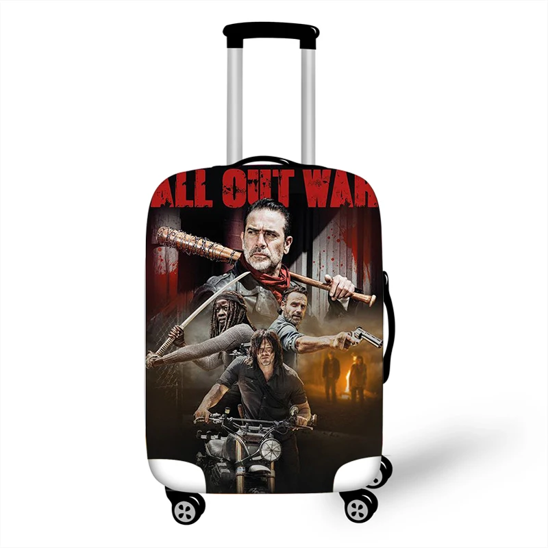 18-32 Inch The Walking Dead Travel Luggage Suitcase Cover Trolley Bag Protective Cover Boys Girls Elastic Suitcase Cover