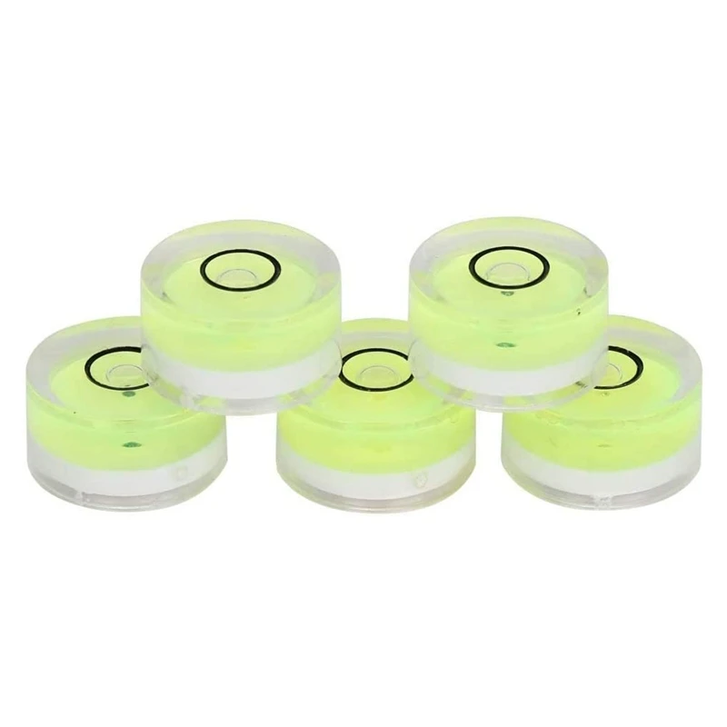 

5 Universal Spirit Levels, Level Beads, Level Bubble Level, Platform Positioning Measurement Tool 15X8mm