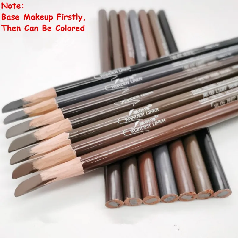 Long Lasting Wood Makeup Square Eye Brow Pencil