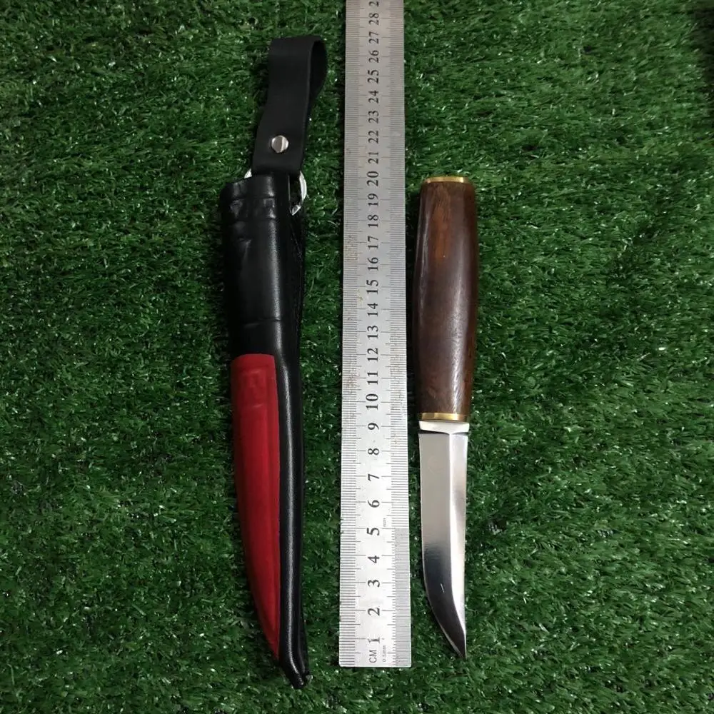 Бесплатная доставка Стальной Охотничий нож ручной работы 440C Походный для