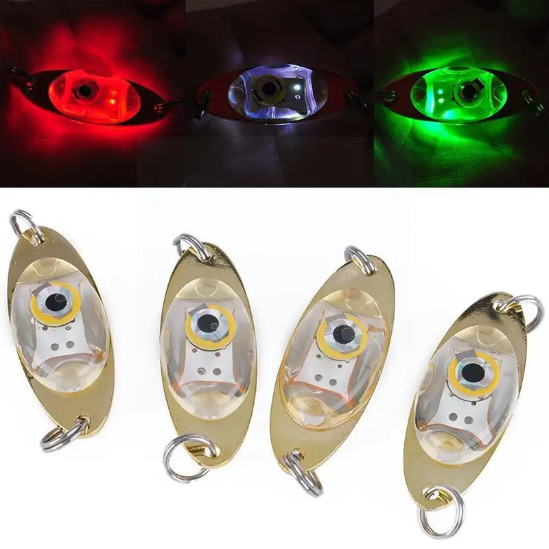 

1 Pcs Led Deep Drop Underwater Eye Fish Attractor Lure Light Flashing Lamp Fish Trap For Fishing Drop Shipping High Quality X4t1