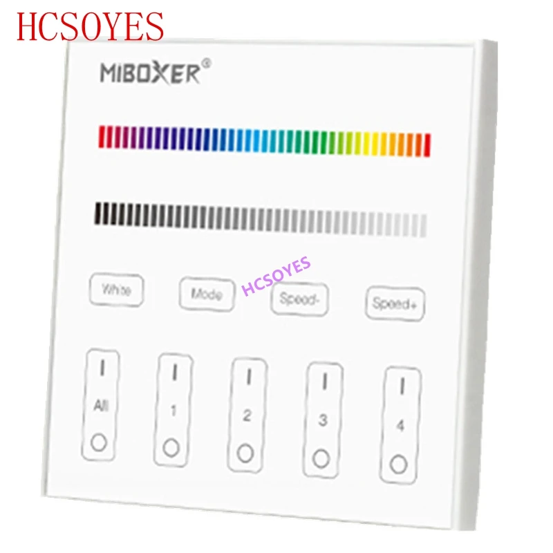 Беспроводной смарт контроллер MIBOXER T1 T2 T3 T4 4 зоны 2 ГГц RGBW RGB + CCT регулировка яркости