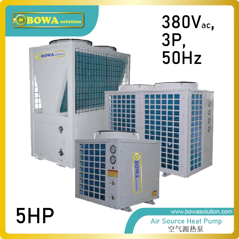 Тепловой насос с источником воздуха 5HP работает как источник воздушных камер или