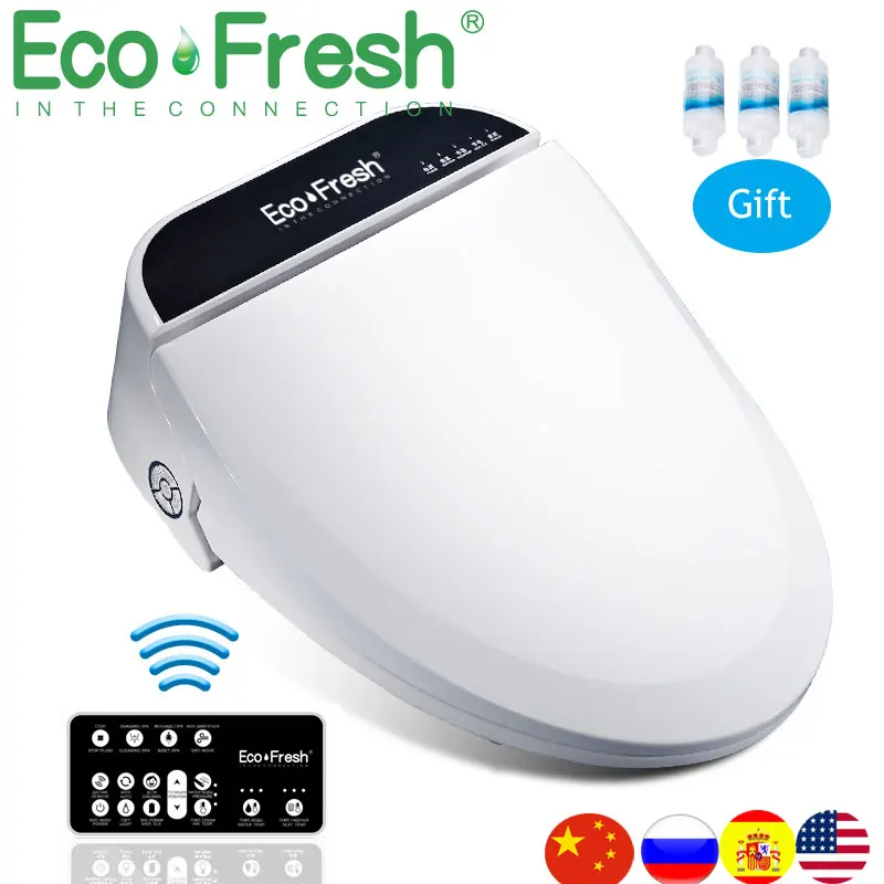 Ecofresh &quotумное&quot сиденье для унитаза электрическое биде покрытие умное с