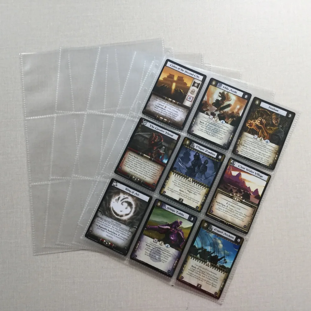 10 200 шт. прозрачные чехлы для альбомов 9 карманов|9 pocket pages|card pagecard protector |
