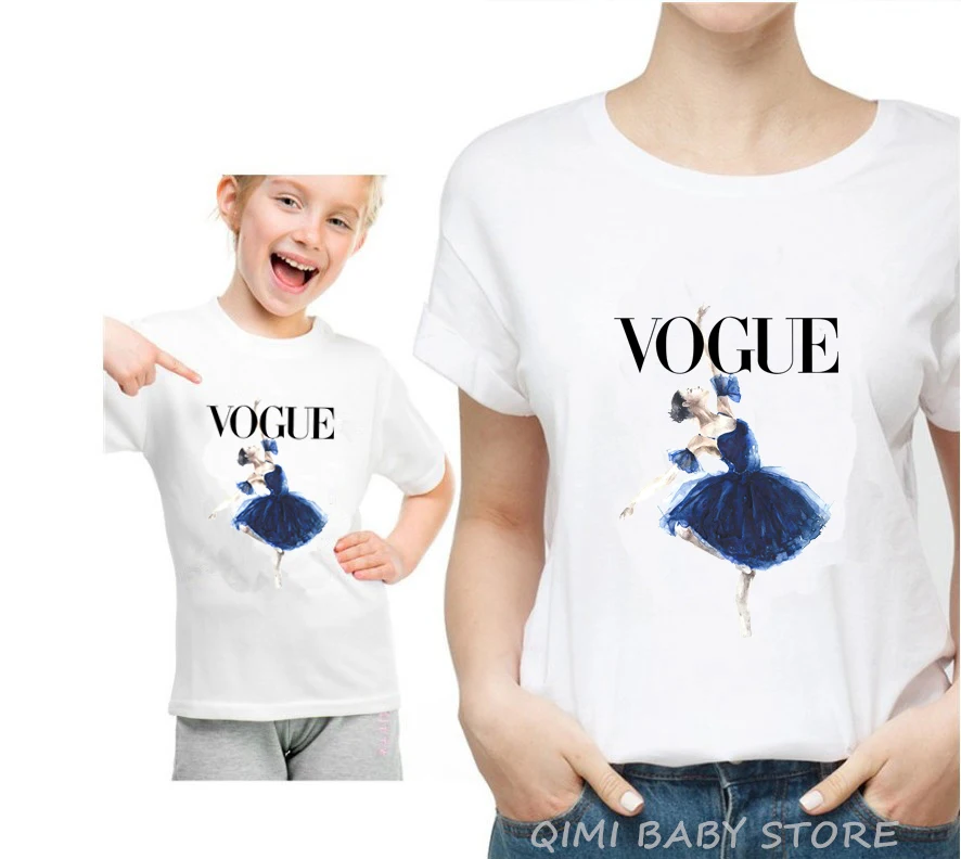 A19-White Футболка для мамы и дочки; одинаковые комплекты для семьи; футболка; Винтажная футболка с принцессой; одежда для семьи - Цвет: A19-White
