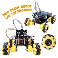 Smart Robot Car Kit for Arduino Project Programming with Mecanum Wheels Upgrade Uno R3 DIY Project Parts Electronics Kit +Code
