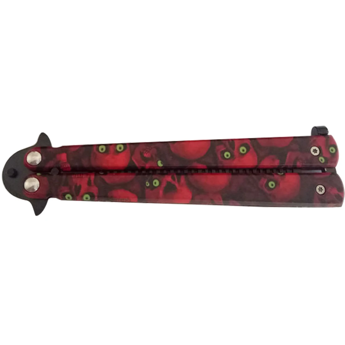 

Practice Folding Butterfly Knife Training Instructor Stainless Steel Folding Ghost Head Without Sharp Blades Butterfly Knife