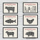 Детали животных знакомство руководство мясника печатная картина искусство HD декор настенные художественные плакаты Картина на холсте