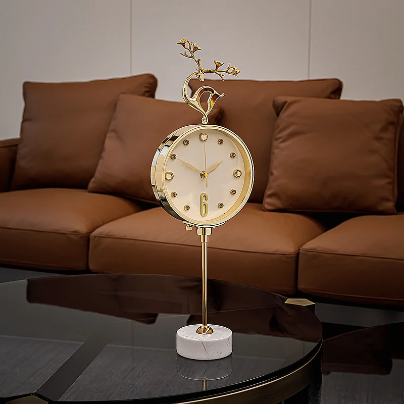 

Table Clock Small Christmas Decoration Home Desktop Clocks Living Room Decoration Modern Watch Creative Reloj De Mesa Gift